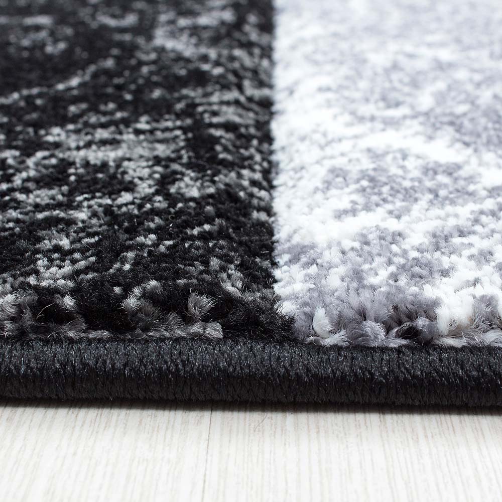 Tapis de couloir Moderne carreaux Hawaï - noir Tapis de couloir Moderne carreaux Hawaï - noir
