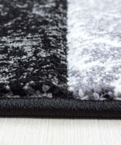 Tapis Moderne carreaux Hawaï - noir - close up zijkant, thumbnail Tapis Moderne carreaux Hawaï - noir - close up zijkant, thumbnail