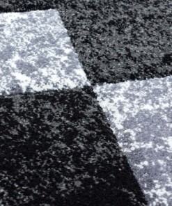 Tapis Moderne carreaux Hawaï - noir - close up materiaal, thumbnail Tapis Moderne carreaux Hawaï - noir - close up materiaal, thumbnail