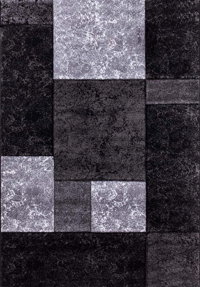 Tapis de couloir Moderne carreaux Hawaï - noir Tapis de couloir Moderne carreaux Hawaï - noir
