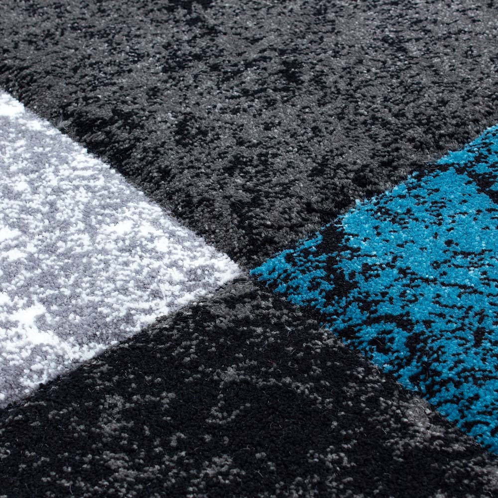 Tapis de couloir Moderne carreaux Hawaï - turquoise Tapis de couloir Moderne carreaux Hawaï - turquoise