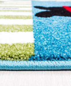 Tapis enfant Pirate - bleu/vert - close up zijkant, thumbnail Tapis enfant Pirate - bleu/vert - close up zijkant, thumbnail