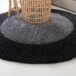 Tapis Rond poils longs avec Bordure Shaggy Trend - gris anthracite - sfeer, thumbnail