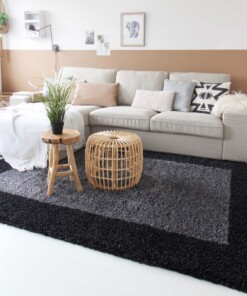 Tapis poils longs avec Bordure Shaggy Trend - gris anthracite Tapis poils longs avec Bordure Shaggy Trend - gris anthracite