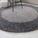 Tapis Rond poils longs avec Bordure Shaggy Trend - gris - sfeer, thumbnail