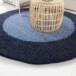 Tapis Rond poils longs avec Bordure Shaggy Trend - bleu - sfeer, thumbnail