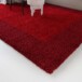 Tapis poils longs avec Bordure Shaggy Trend - rouge - close up hoek, thumbnail