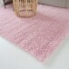 Tapis de couloir poils longs Shaggy Trend - rose clair