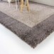 Tapis poils longs avec Bordure Shaggy Trend - taupe - close up hoek, thumbnail