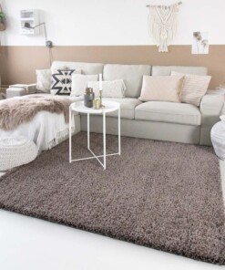 Tapis Carré poils longs Shaggy Trend - taupe Tapis Carré poils longs Shaggy Trend - taupe