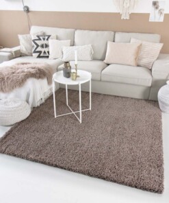 Tapis Carré poils longs Shaggy Trend - taupe Tapis Carré poils longs Shaggy Trend - taupe