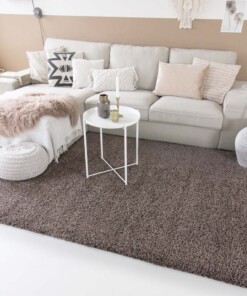 Tapis Carré poils longs Shaggy Trend - taupe Tapis Carré poils longs Shaggy Trend - taupe