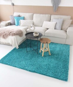Tapis de couloir poils longs Shaggy Trend - turquoise Tapis de couloir poils longs Shaggy Trend - turquoise