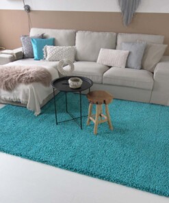 Tapis de couloir poils longs Shaggy Trend - turquoise Tapis de couloir poils longs Shaggy Trend - turquoise