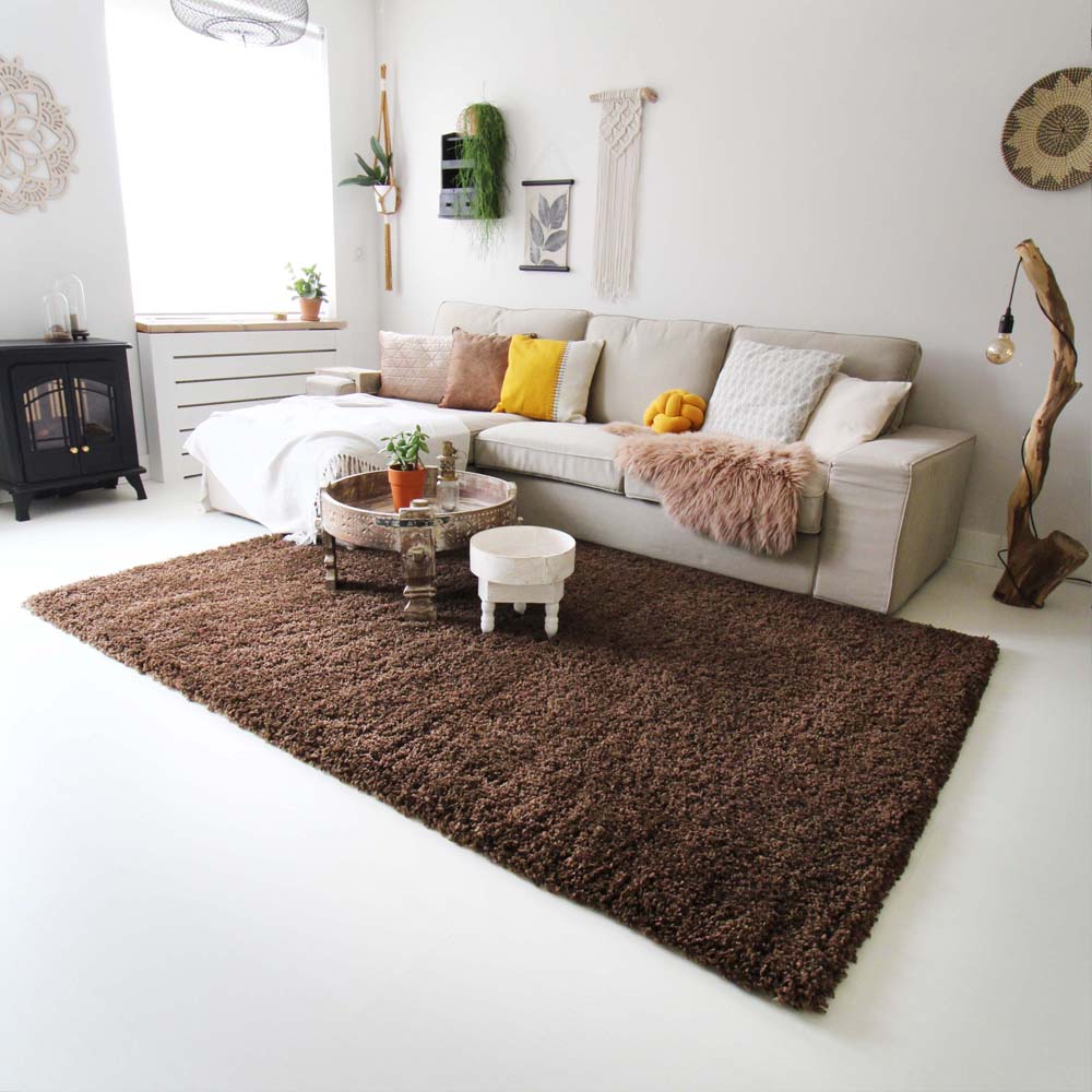 Tapis poils longs - Shaggy Royal marron Tapis poils longs - Shaggy Royal marron