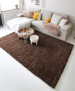 Tapis poils longs - Shaggy Royal marron
