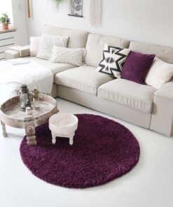 Tapis rond poils longs - Shaggy Royal violet - sfeer, thumbnail Tapis rond poils longs - Shaggy Royal violet - sfeer, thumbnail