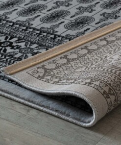 Tapis persan Royalty - gris - close up vouw