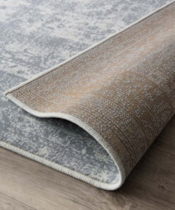 Tapis vintage orbis - gris/Crème - close up vouw