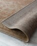 Tapis vintage orbis - marron clair - close up vouw, thumbnail