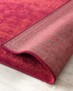 Tapis vintage orbis - rouge - close up vouw, thumbnail