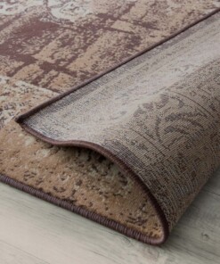 Tapis vintage Numisma - marron - close up vouw