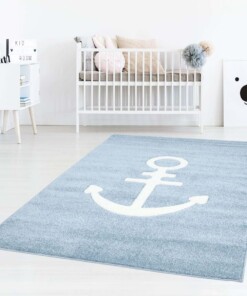 Tapis enfant Ancre 3D - bleu - sfeer, thumbnail