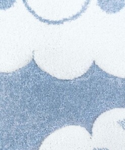 Tapis enfant nuage 3D - bleu - close up materiaal, thumbnail Tapis enfant nuage 3D - bleu - close up materiaal, thumbnail
