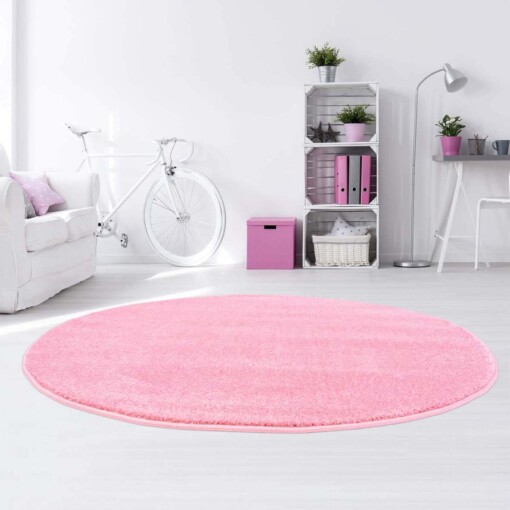 Tapis rond pour enfant Softpile - rose - sfeer