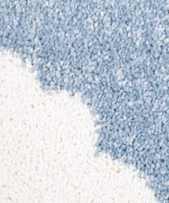 Tapis enfant nuage & étoile 3D - bleu/Crème - close up materiaal, thumbnail