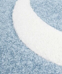 Tapis rond pour enfant Ancre 3D bleu - close up materiaal, thumbnail