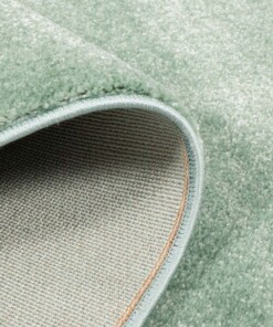Tapis velours Rond Gala - vert menthe - close up vouw, thumbnail Tapis velours Rond Gala - vert menthe - close up vouw, thumbnail