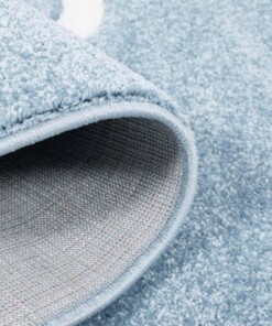 Tapis rond pour enfant Ancre 3D bleu - close up vouw, thumbnail