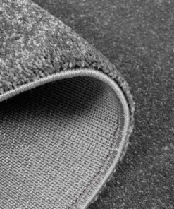 Tapis velours Rond Gala - gris foncé - close up vouw, thumbnail Tapis velours Rond Gala - gris foncé - close up vouw, thumbnail