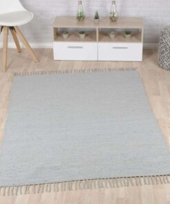 Tapis Kilim tissé main Bomull - gris - sfeer, thumbnail