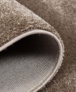 Tapis velours Rond Gala - marron - close up vouw, thumbnail Tapis velours Rond Gala - marron - close up vouw, thumbnail