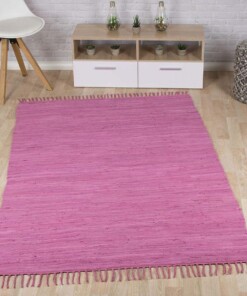 Tapis Kilim tissé main Bomull - violet - sfeer, thumbnail