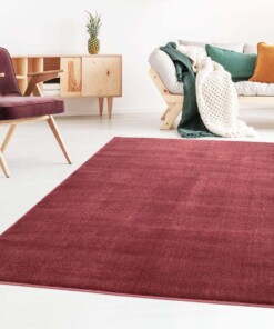 Tapis Carré velours Gala - rouge - sfeer, thumbnail