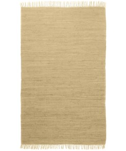 Tapis Kilim tissé main Bomull - beige - overzicht boven, thumbnail
