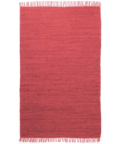 Tapis Kilim tissé main Bomull - rouge - overzicht boven, thumbnail