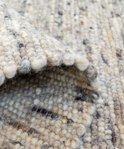 Tapis en laine tissé main Ylva - gris - close up vouw, thumbnail Tapis en laine tissé main Ylva - gris - close up vouw, thumbnail