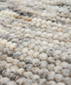 Tapis en laine tissé main Ylva - gris - close up materiaal, thumbnail Tapis en laine tissé main Ylva - gris - close up materiaal, thumbnail