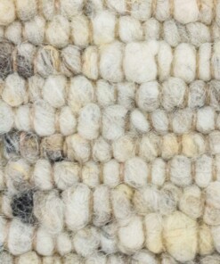 Tapis en laine tissé main Veve - beige/gris - close up materiaal, thumbnail Tapis en laine tissé main Veve - beige/gris - close up materiaal, thumbnail