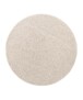 Tapis Rond poil ras Qualis - Crème - overzicht boven, thumbnail