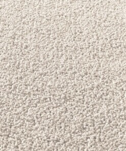 Tapis Carré poil ras Qualis - Crème - close up materiaal, thumbnail