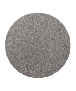 Tapis Rond poil ras Qualis - gris foncé - overzicht boven
