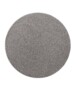 Tapis Rond poil ras Qualis - gris foncé - overzicht boven, thumbnail