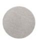 Tapis Rond poil ras Qualis - gris - overzicht boven, thumbnail