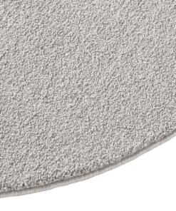 Tapis Rond poil ras Qualis - gris - close up zijkant, thumbnail Tapis Rond poil ras Qualis - gris - close up zijkant, thumbnail