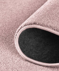 Tapis Rond poil ras Qualis - rose - close up rol, thumbnail Tapis Rond poil ras Qualis - rose - close up rol, thumbnail